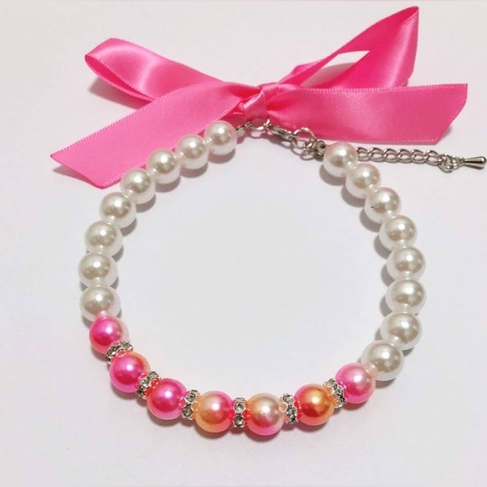 Pet Collar - Ombré, Bling, Pearls Necklace for Cats/Dogs - NWT